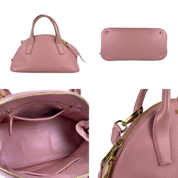 MIU MIU Pink Leather Shoulder Bag - Picture 3 of 5